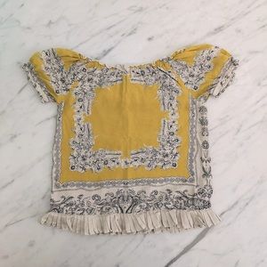 Lucky Brand Silk & Cotton Top